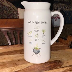 New 👻 Rae Dunn WITCHES BREW RECIPE Pitcher